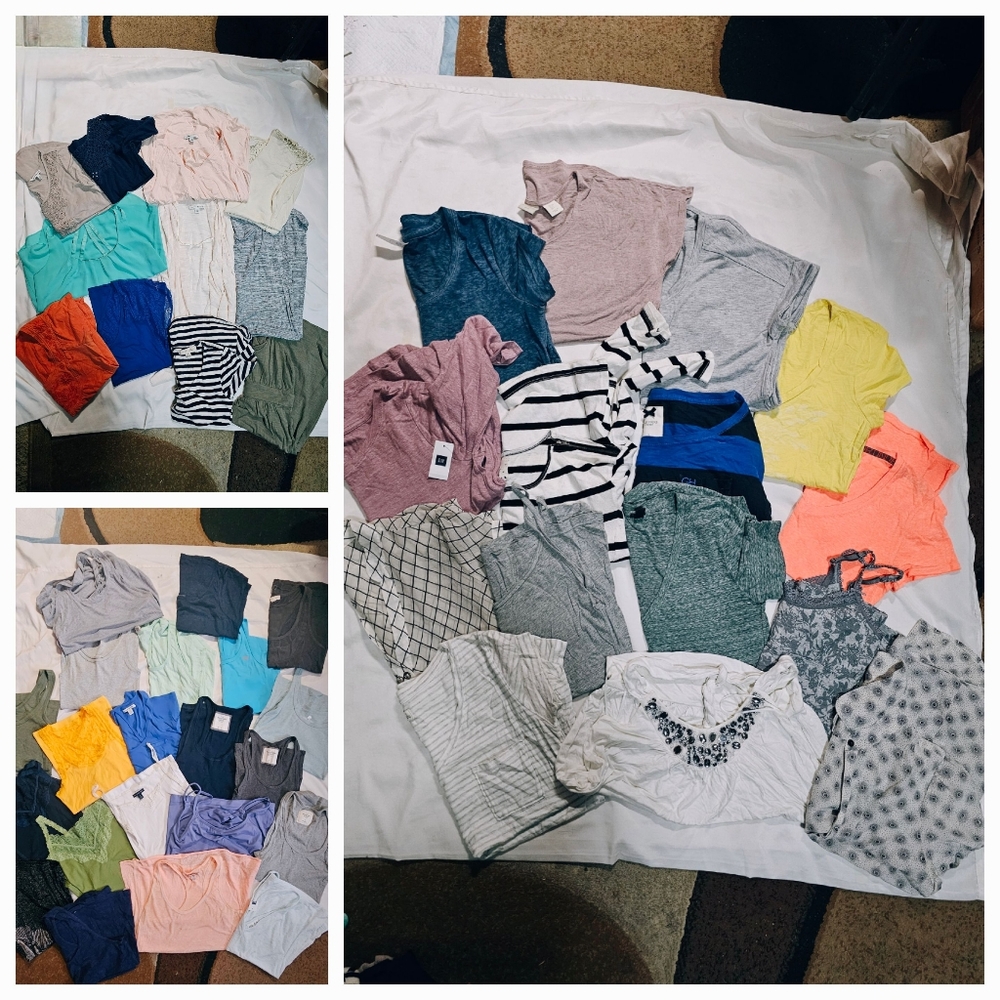 Women's tops, tank tops, shirts, dress bundle lot 47pcs